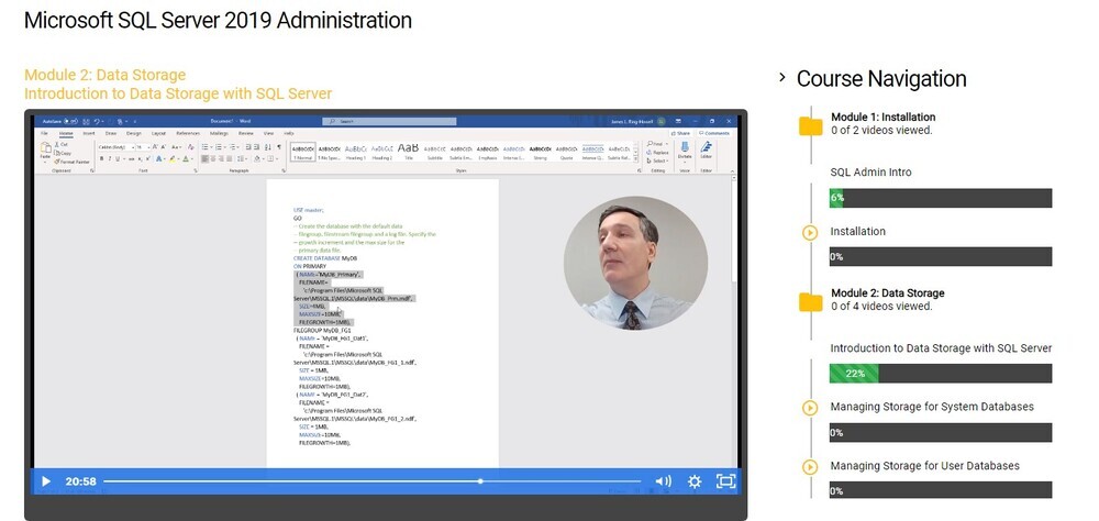 Microsoft SQL Server Administration – 2019 - Dooey